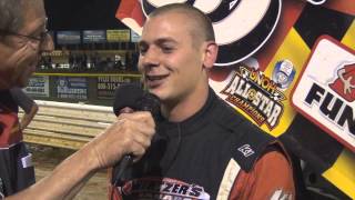 preview picture of video 'Lincoln Speedway 410 Sprint Car Victory Lane 6-21-14'