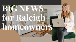BIG Tax update for Wake County Home Owners