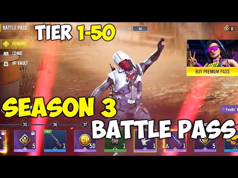 Superb BP? Season 3 | Battle Pass Tier 1-50 | RUSH | COD Mobile | CODM
