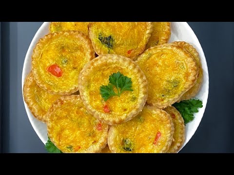 MINI SALTFISH QUICHE | QUICHE RECIPE | SALTFISH PIE | SALTFISH TART | BRUNCH IDEAS || FRUGALLYT