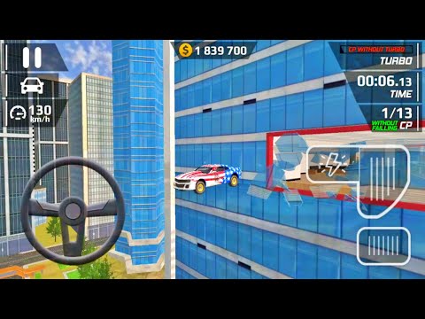 Smash Car Hit Car Driving Simulator - American Car Driving Impossible Stunts Android Gameplay#2
