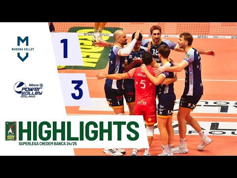Valsa Group Modena vs. Allianz Milano - Superlega Credem Banca VBTV Match Highlights