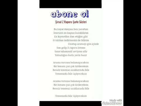 Şimal - Z Raporu |yrics