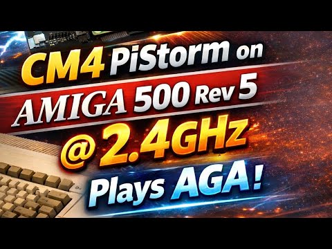 CM4 PiStorm on Amiga 500 rev 5 @ 2.4Ghz  plays AGA - #pistorm #commodoreamiga #amiga500 