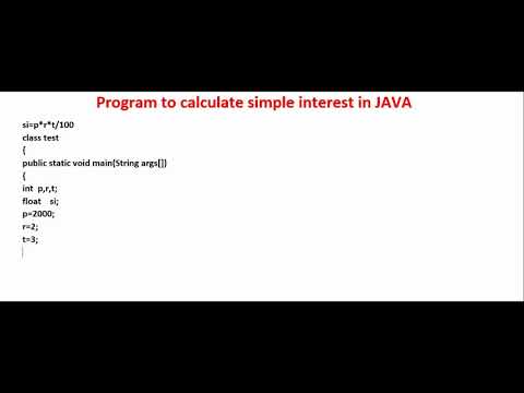 Java Program To Calculate Simple Interest Java Hsbte Msbte