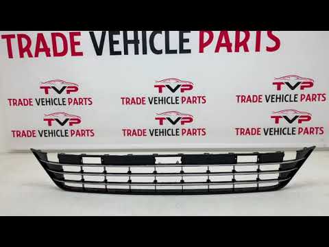Fits VW Touareg R -Line 2014-2018 Front Lower Centre Bumper Grille Black With Chrome video