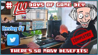 Completing #100 Days Of Game Dev challenge | Devlog 7