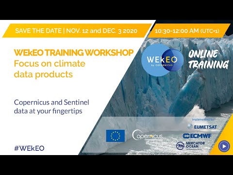 WEkEO Training, focus on climate data products