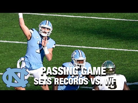 North Carolina Sets Passing Game Records In Comeback Win Over WF