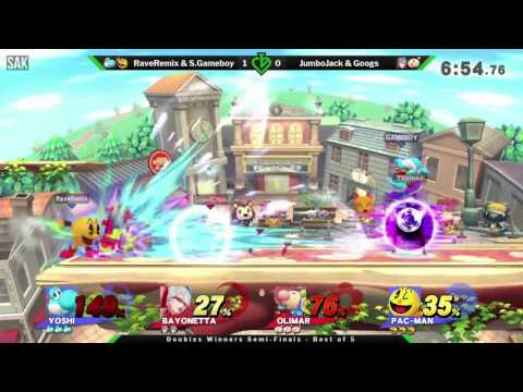 Gambits and Gimmicks Doubles Winners Semis - RaveRemix & S.Gameboy (Blue) vs JumboJack & Googs (Red)