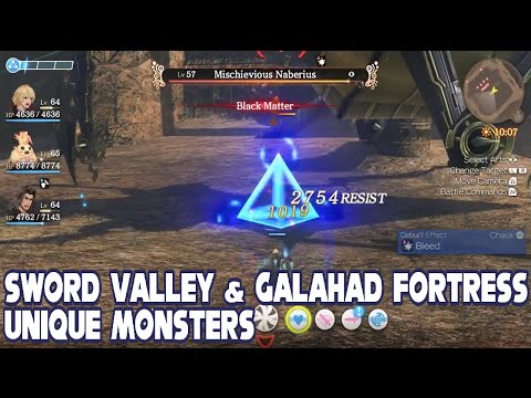 All Sword Valley / Galahad Fortress Unique Monsters & Locations - Xenoblade Chronicles DE