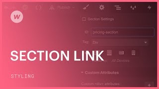 Using anchor links to go directly to a section — Webflow tutorial