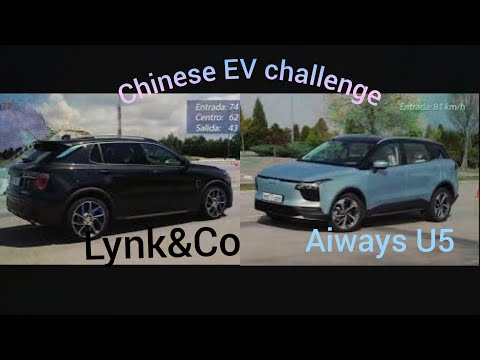 Thumbnail for Chinese EV-moose test lynk & Co1-Aiways U5 electric cars by Aiways