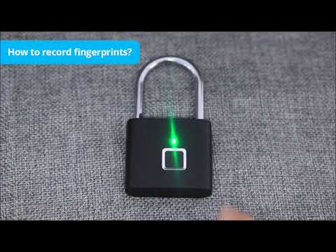 Fingerprint Padlock - Instructions