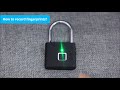 Fingerprint Padlock Instructions