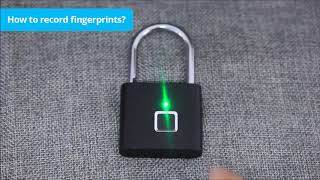 Fingerprint Padlock - Instructions