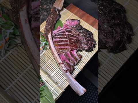 $275 Wagyu Tomahawk with fresh truffle and soy truffle sauce from Zuma Las Vegas