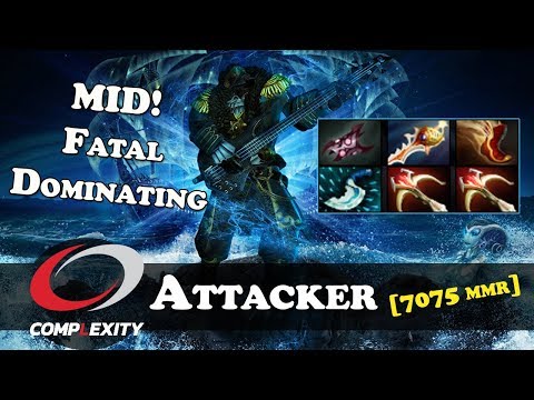 Attacker - Kunkka [7075 MMR] | Dota 2 | Patch  7.06е