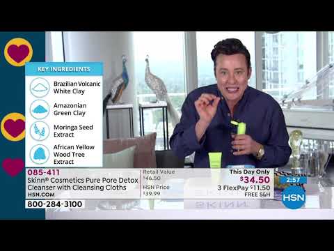 Skinn Cosmetics Pure Pore Detox Cleanser with Cleansing ...