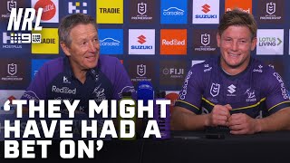 Craig Bellamy&#39;s take on Papenhuyzen&#39;s bombed try: NRL Presser | NRL on Nine