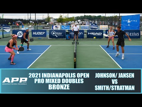 2021 INDIANAPOLIS PICKLEBALL OPEN PRO MIXED DOUBLES BRONZE: JOHNSON/JANSEN VS SMITH/STRATMAN