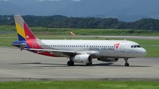 preview picture of video '富士山静岡空港 アシアナ航空 エアバスA320-200 HL7769 R/W30 Takeoff'