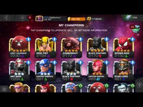 Marvel: Contest of Champions Rank Up 4* Hawkeye 4/40 with Info