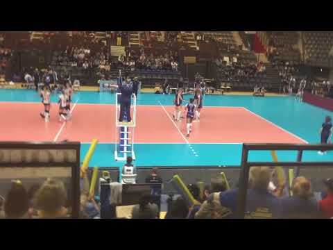 Julia Szczurowska destroys Le Cannet with an Ace serve on set point