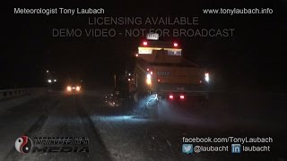 preview picture of video '11/16/2014 Marion, IL - Night Snow Plows'