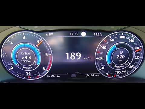 240HP BiTDI 2017 Volkswagen Passat   Acceleration 0-200km/h