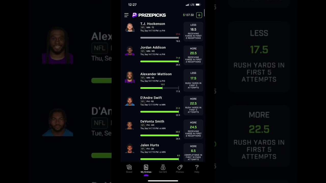 $20➡️$1000 on PrizePicks (day 7) Flex Friday!!!