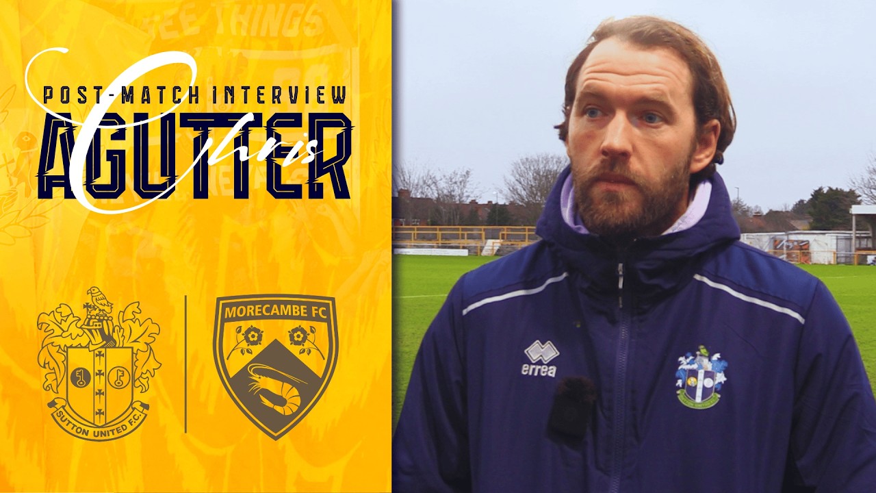 Watch: Chris Agutter Reflects On Morecambe Defeat | Post-Match Interview