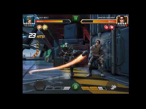 6 star dupped Black Bolt vs Winter Soldier  - Marvel Contest Of Champions
