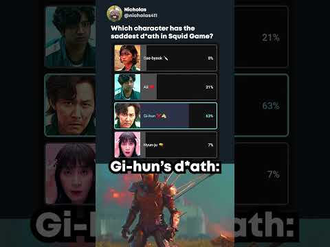 The saddest d*ath in Squid Game? 💔