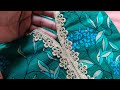 New Round V Cut Lace Neck Design Cutting And Stitching Simple And Easy