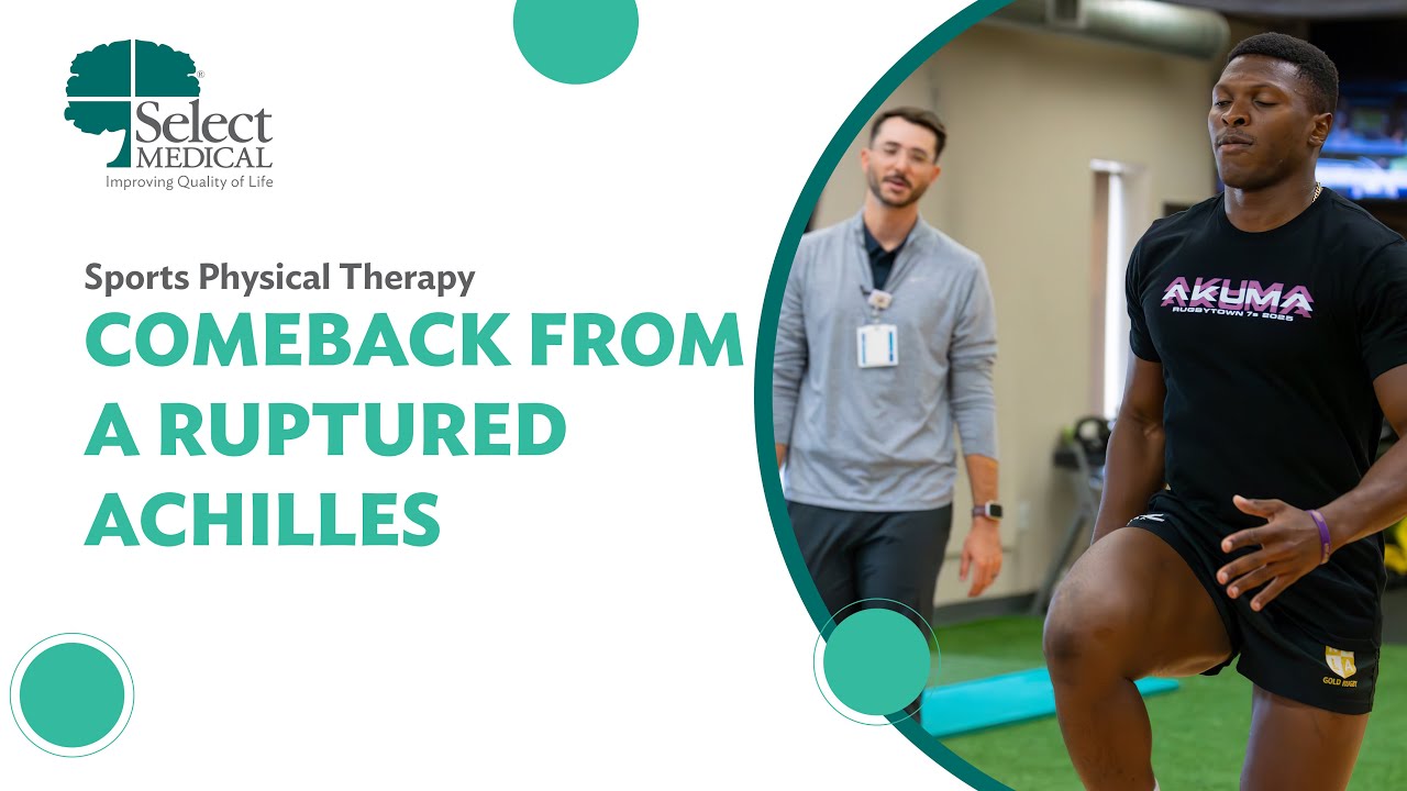 Ruptured Achilles to rugby comeback with sports physical therapy Video