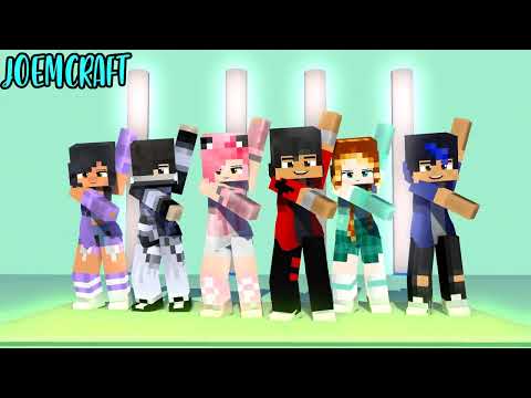 COUPLE DANCE | CHICKEN WINGS MEME | SHUFFLE DANCE | APHMAU, AARON, KC, ZANE - Minecraft Animation