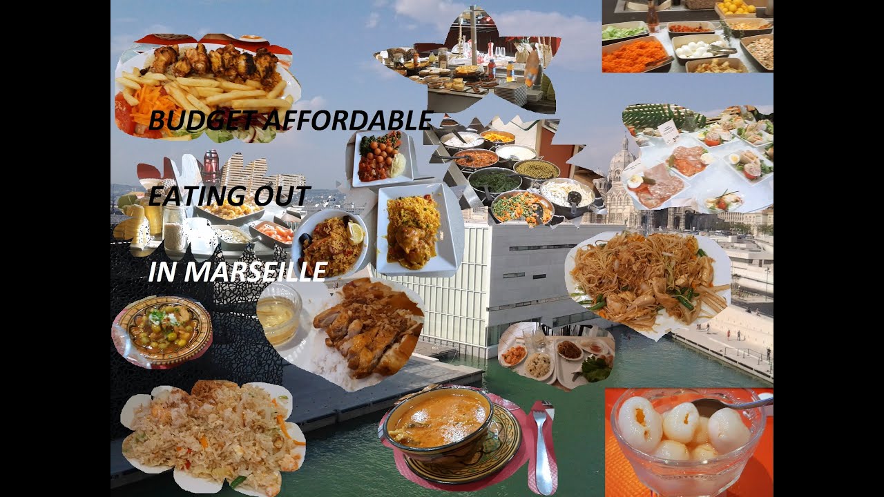 Budget affordable eating out in the city of Marseille, Southern France