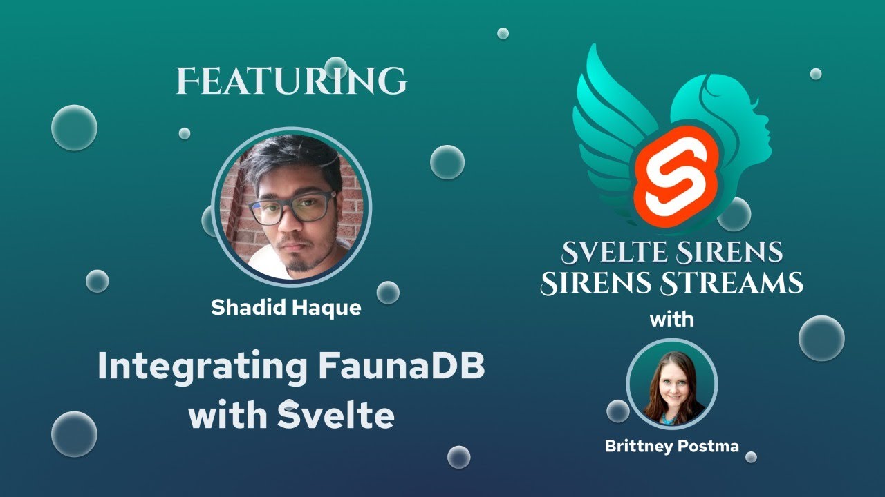 Integrating FaunaDB with Svelte