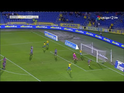 Gol de Ruben Castro en el UD Las Palmas 2 - Granada 2 | LaLiga123 TV | 18/19