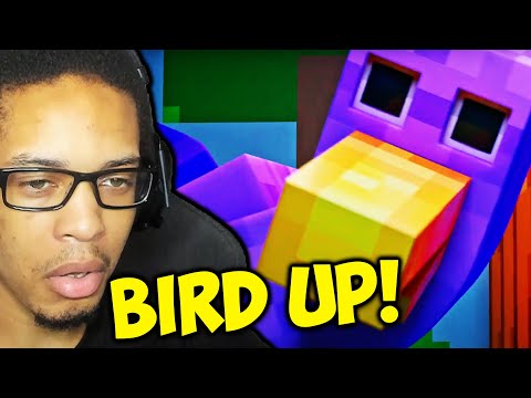 GARTEN OF BANBAN Minecraft Animation Music Video Opila Bird Rap REACTION || BIRD UP
