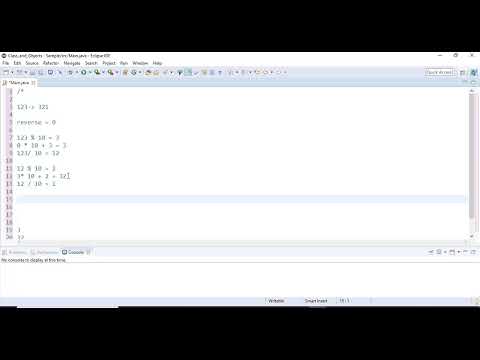 Palindrome Of A Number In Java Java Looping Program Explained Beginner Tutorial