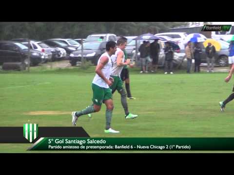 Primer amistoso: Banfield 6 - 2 Nueva Chicago / Gol de Santiago Salcedo
