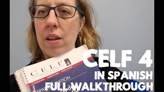 CELF 4 Spanish Scoring - Score the Protocol with Me!