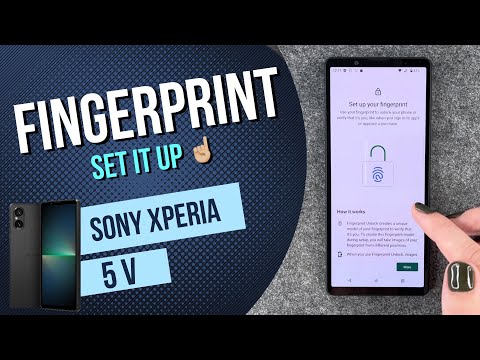 Sony Xperia 5 V - How to set up Fingerprint • 📱 • 👆🏼 • 🔐 • Tutorial