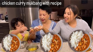 Chicken curry with recipe| Daal Bhat Tarkari| Nepali Family