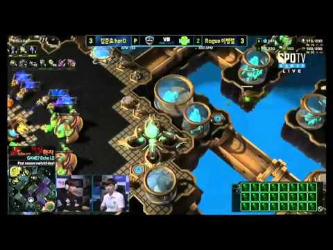 Baneling drop herO vs Rogue gsl