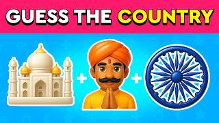Guess the Country by Landmark & Symbol Emojis! 🌍✅ 30 Puzzles Quiz