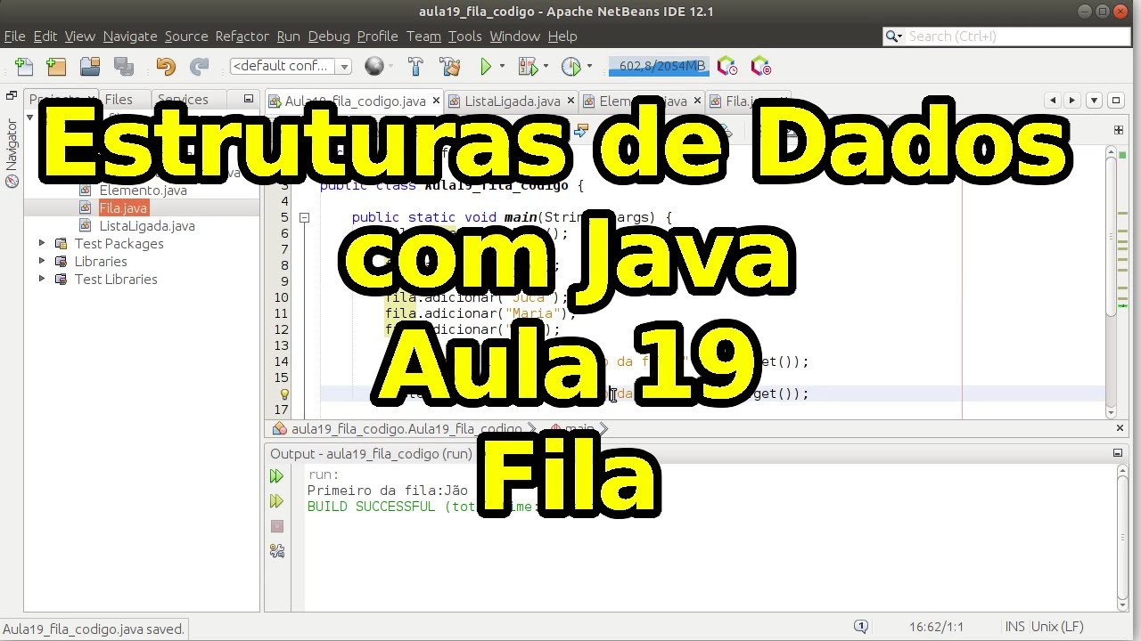 Aula 19 - Fila - Estruturas de Dados com Java