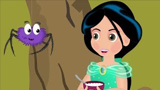 Little Miss Muffet Nursery Rhyme | Princess Videos | Kids Songs by LittleRoyals